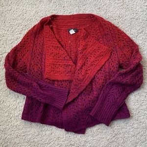 Ombré Draped Cardigan